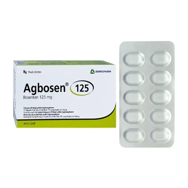 Agbosen 125mg Agimexpharm 3 vỉ x 10 viên