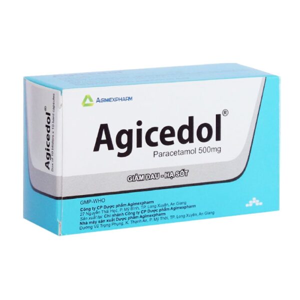 Agicedol 500 Agimexpharm 10 vỉ x 10 viên