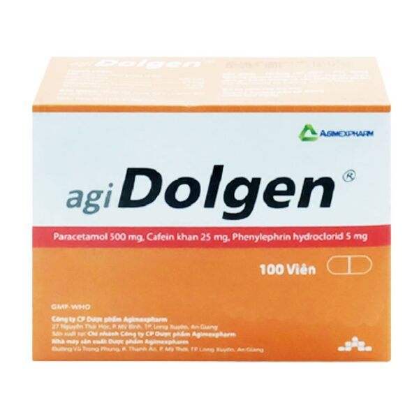 Agidolgen Agimexpharm 10 vỉ x 10 viên