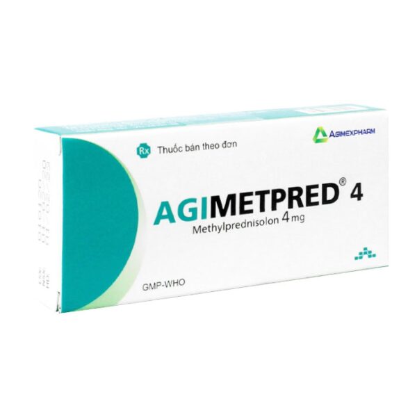 Agimetpred 4 Agimexpharm 3 vỉ x 10 viên