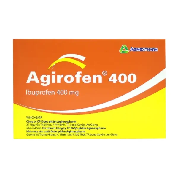 Agirofen 400mg Agimexpharm 3 vỉ x 10 viên