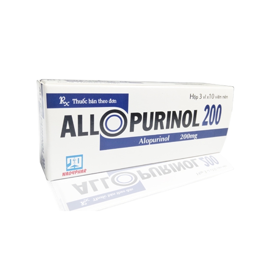 Allopurinol 200mg Nadyphar, Hộp 30 viên – NHÀ THUỐC MAI TUYỀN