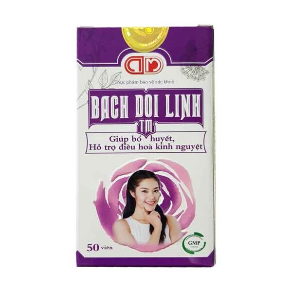 Bạch Đới Linh phòng và hỗ trợ điều trị các bệnh phụ khoa, Hộp 50 viên