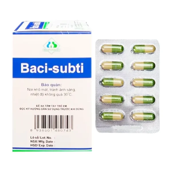 Baci-Subti Biopharco 6 vỉ x 10 viên - Điều trị rối loạn tiêu hoá