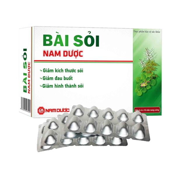 Bài Sỏi Nam Dược, Hộp 4 vỉ x 10 viên