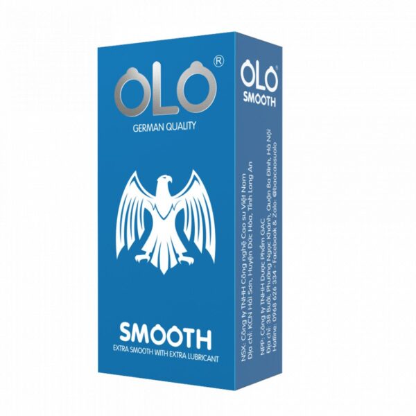 Bao cao su OLO smooth tăng gấp ba lần gel bôi trơn, Hộp 10 cái