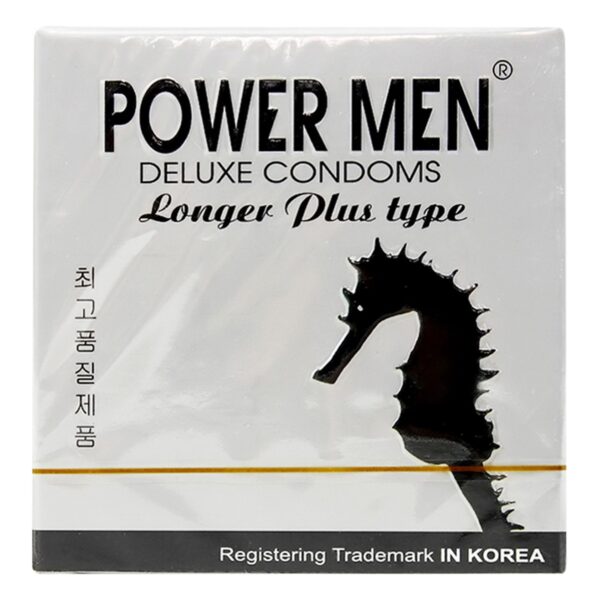 Bao Cao Su Power Men Longer Plus Cá Ngựa Bạc, Hộp 3 Cái