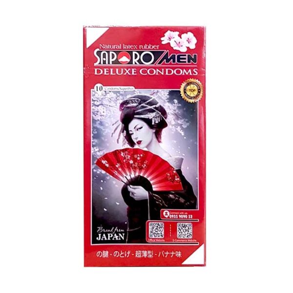 Bao cao su Saporomen Japan, Hộp 10 cái