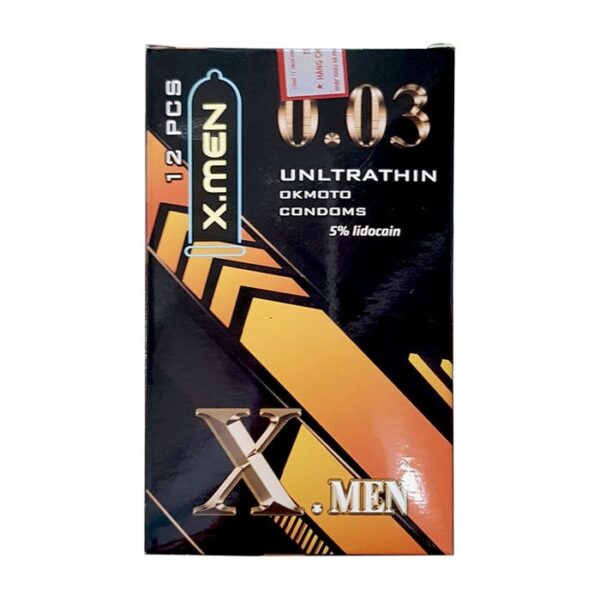 Bao cao su siêu mỏng X.Men Ultrathin 003, Hộp 12 cái