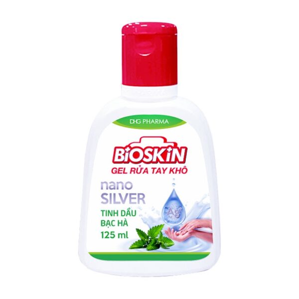 Bioskin DHG 125ml - Gel rửa tay khô hương bạc hà