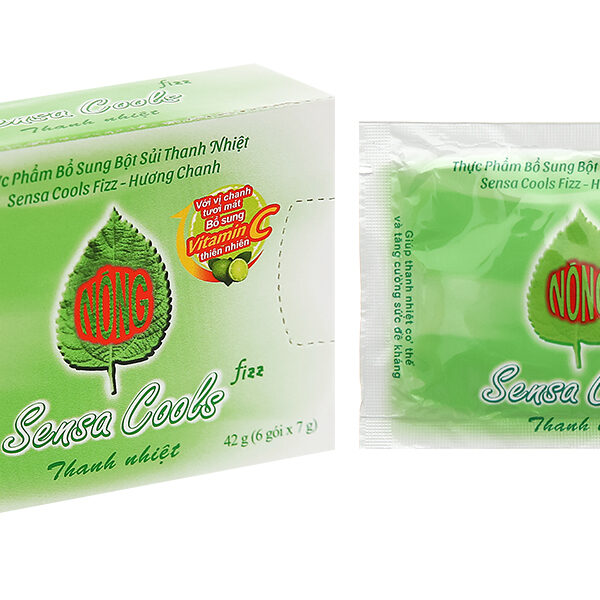 Bột sủi Sensa Cools hỗ trợ thanh nhiệt, bổ sung vitamin C