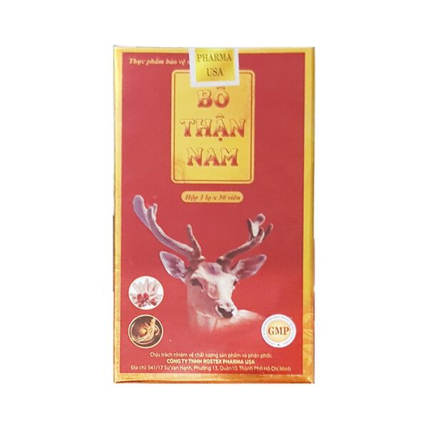 Tpbvsk Bổ Thận Nam Rostex, Chai 30 viên