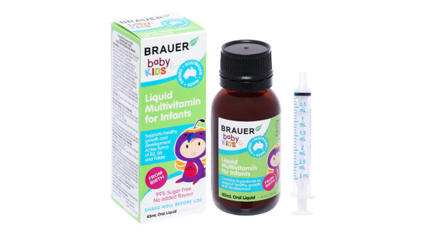 Siro Brauer Liquid Multivitamin For Infants bổ sung vitamin cho bé