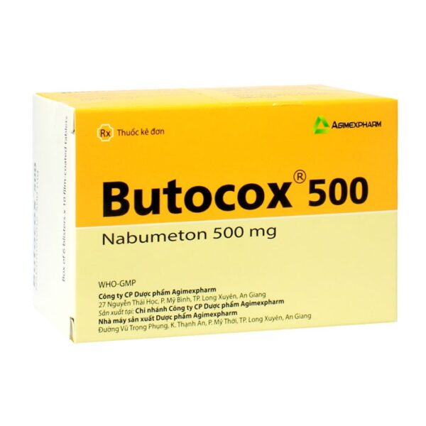 Butocox 500 Agimexpharm 6 vỉ x 10 viên