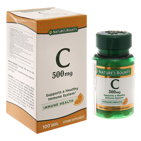 Nature's Bounty Vitamin C 500mg tăng đề kháng