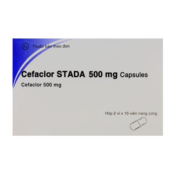 Cefaclor Stada 500mg Hộp 2 vỉ x 10 viên