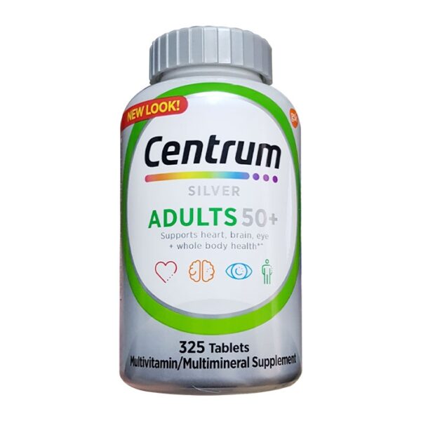 Centrum Silver Adults 50+ Multivitamin, Chai 325 viên