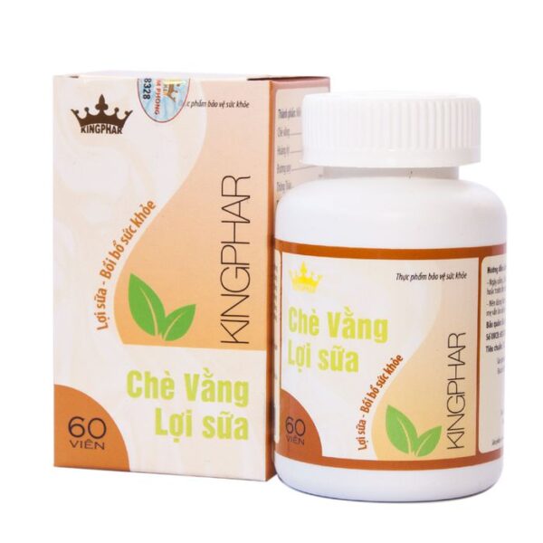 Chè vằng lợi sữa Kingphar, Hộp 60 viên