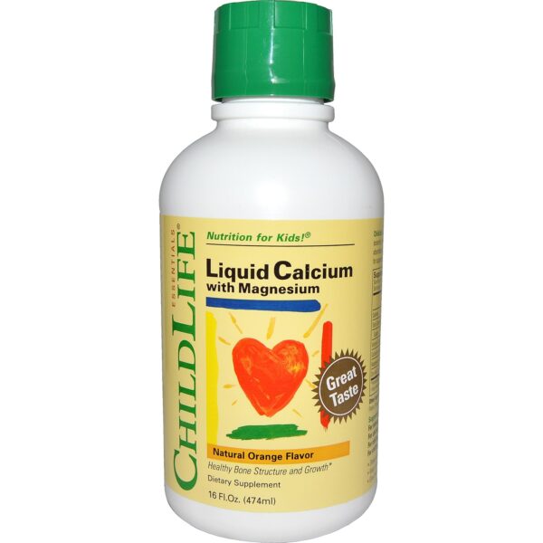 Tpbvsk cho bé Childlife Liquid Calcium with Magnesium, Chai 474ml