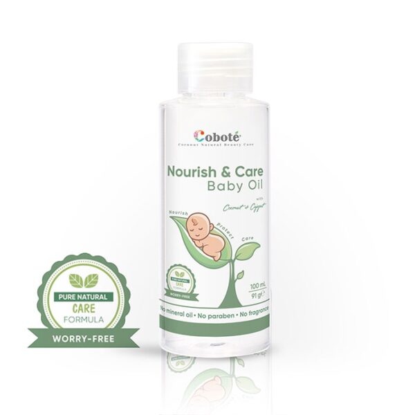 Dầu massage và chăm sóc cho bé Coboté Nourish and Care Baby Oil, Chai 100ml