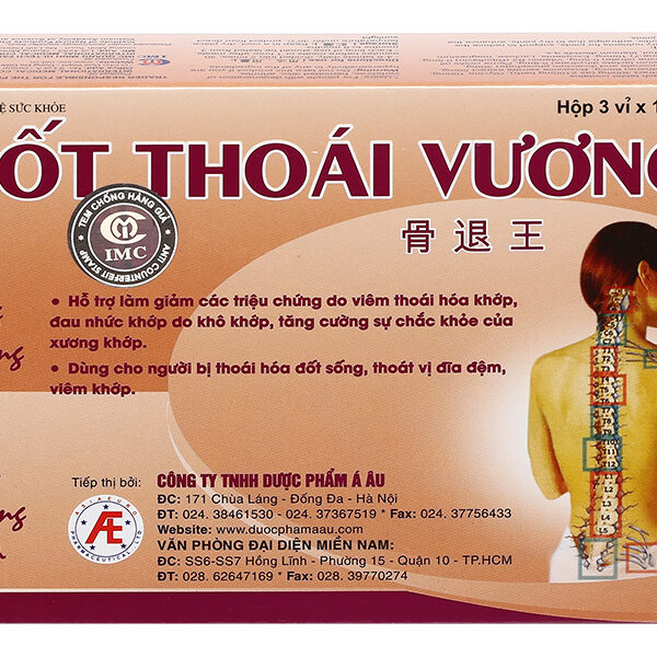 Cốt Thoái Vương hỗ trợ giảm thoái hóa đốt sống