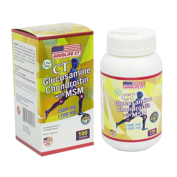 CT Glucosamine Chondroitin With Msm, 100 viên