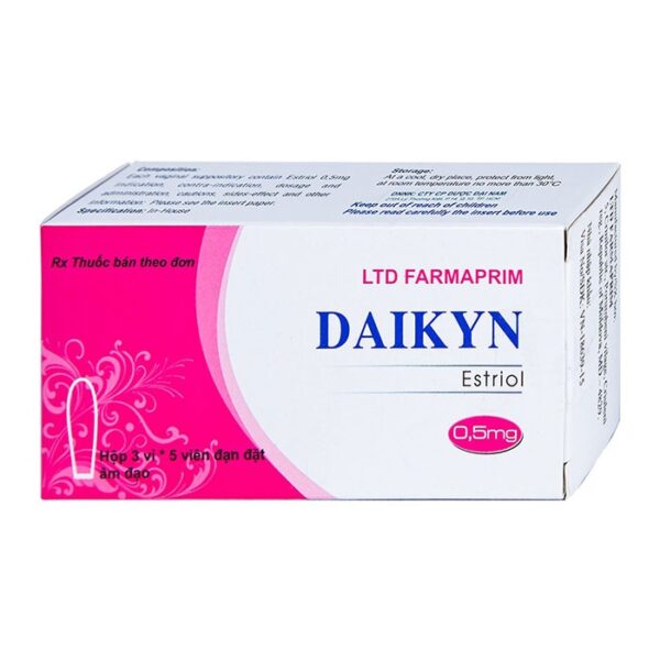 Daikyn 0.5mg Farmaprim 3 vỉ x 5 viên