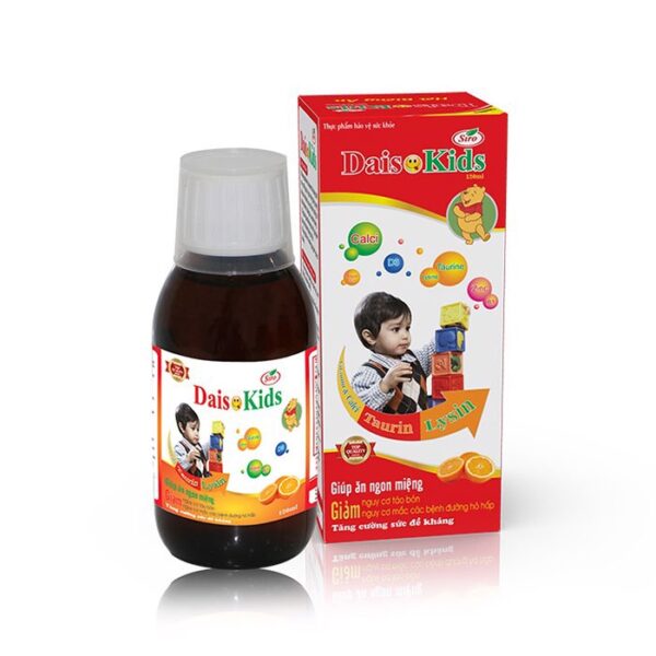 Tpbvsk tăng cường miễn dịch Siro Daiso Kids, Lọ 120ml