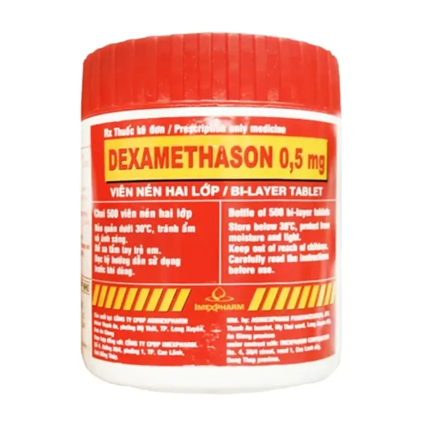 Dexamethason Agimexpharm 500 viên