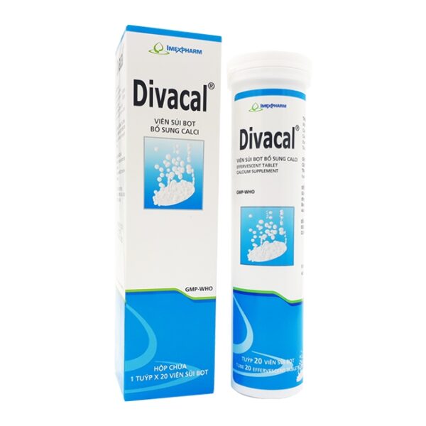 Thuốc kháng viêm Imexpharm Divacal, Tuýp 20 viên