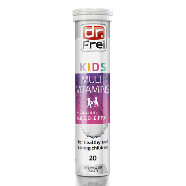 Viên sủi Dr. Frei Kids Multivitamins Calcium hỗ trợ phát triển xương