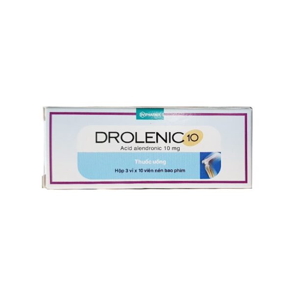 Thuốc điều trị loãng xương Drolenic 10mg, Hộp 30 viên