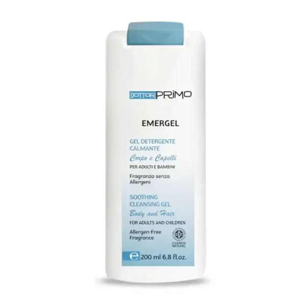 Emergel Dottorprimo 200ml - Sữa tắm gội hữu cơ cho bé có làn da nhạy cảm