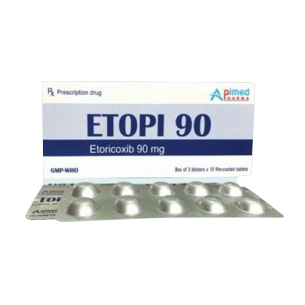 Etopi 90mg Apimed 3 vỉ x 10 viên