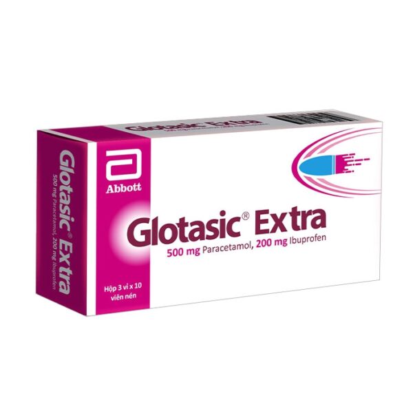 Glotasic Extra Abbott 3 vỉ x 10 viên