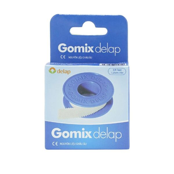 Băng keo lụa Gomix Delap Silk Tape, Hộp 1.25cm x 5m