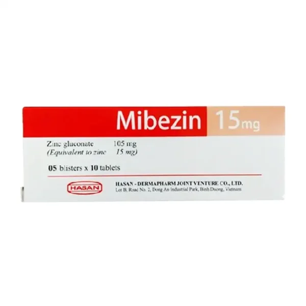 Hasan Mibezin 15mg 5 vỉ x 10 viên