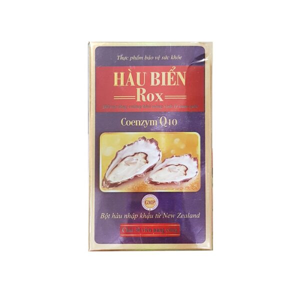 Tpbvsk sinh lý nam Hàu Biển Rox Coenzyme Q10, Hộp 30 viên