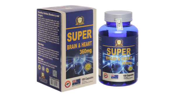 Healthy Golden Super Brain & Heart 360mg tăng tuần hoàn máu não