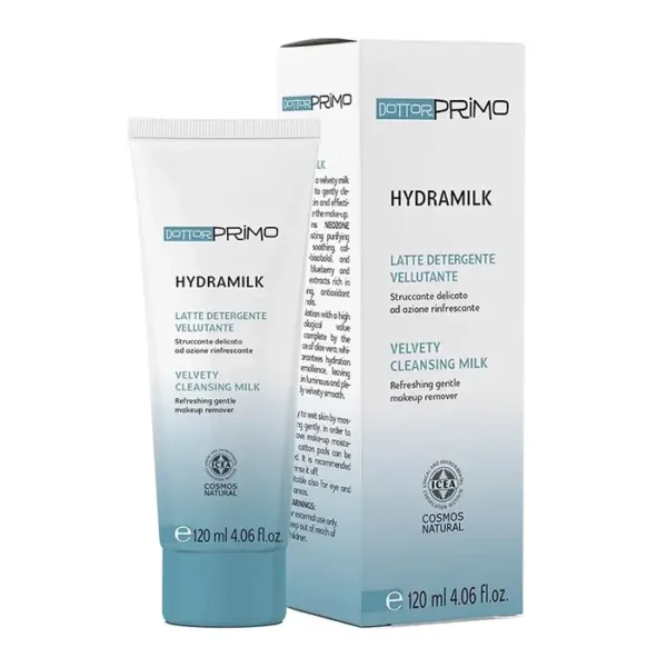 Hydramilk DottorPrimo 120ml - Sữa rửa mặt giúp làm sạch, tẩy trang và dưỡng ẩm da