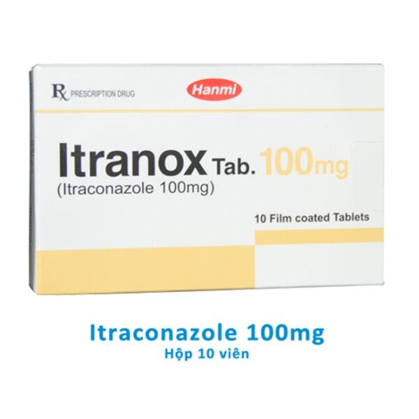 ITRANOX TAB Itraconazole 100mg giúp điều trị các bệnh nhiễm nấm