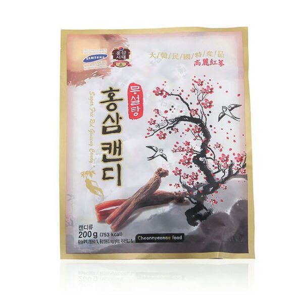 Kẹo sâm Cheonnyeonae Food không đường Hàn Quốc, Gói 200g