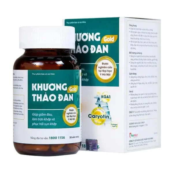 Khương Thảo Đan Gold 30 viên – Giảm thoái hóa khớp, đốt sống