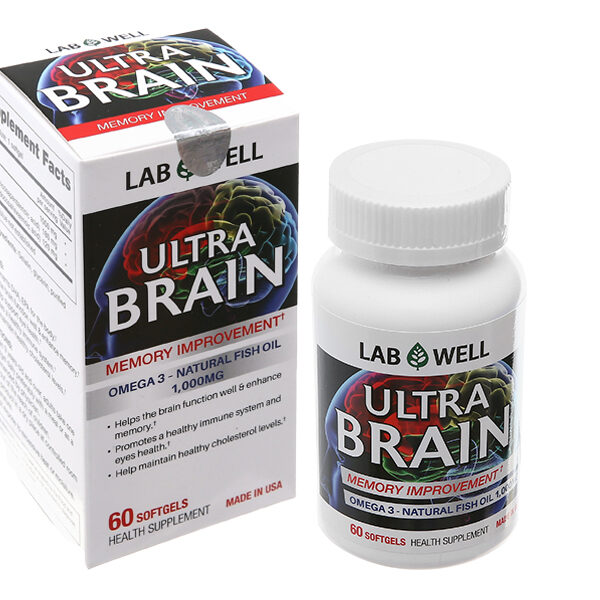 Lab Well Ultra Brain bổ não, tốt cho mắt, tim mạch