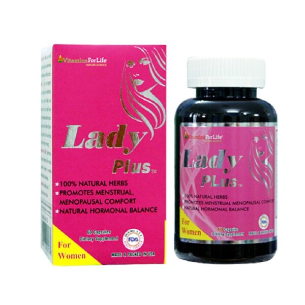 Viên uống tiền mãn kinh Lady Plus Vitamins For Life, Hộp 60 viên