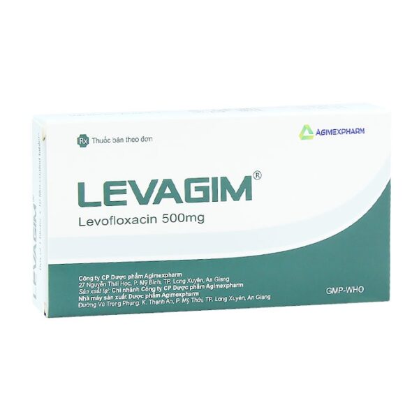 Levagim 500mg Agimexpharm 1 vỉ x 10 viên