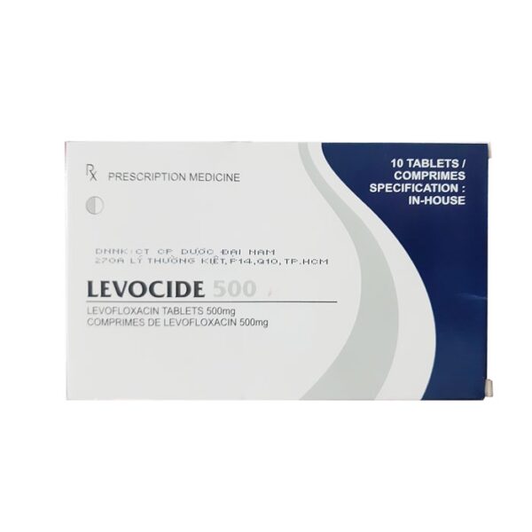 Cadila Levocide 500mg, Hộp 10 viên