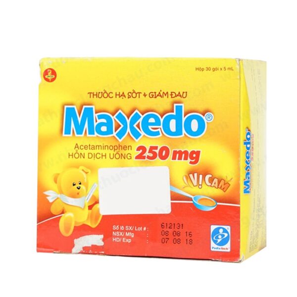 Thuốc Maxedo 250mg, Hộp 30 gói x 5ml