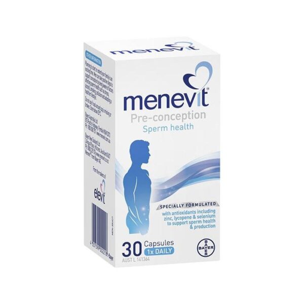 Tpbvsk hỗ trợ sinh sản cho nam Menevit Pre-Conception Sperm Health