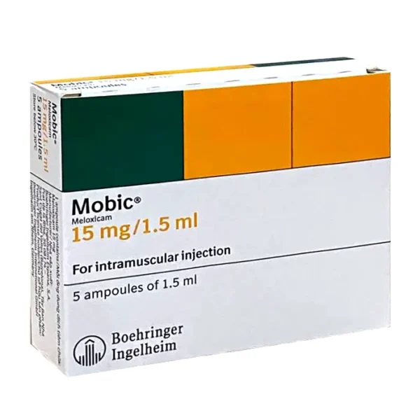 Mobic 15mg/1.5ml Boehringer 5 ống x 1.5ml - Thuốc tiêm giảm đau kháng viêm